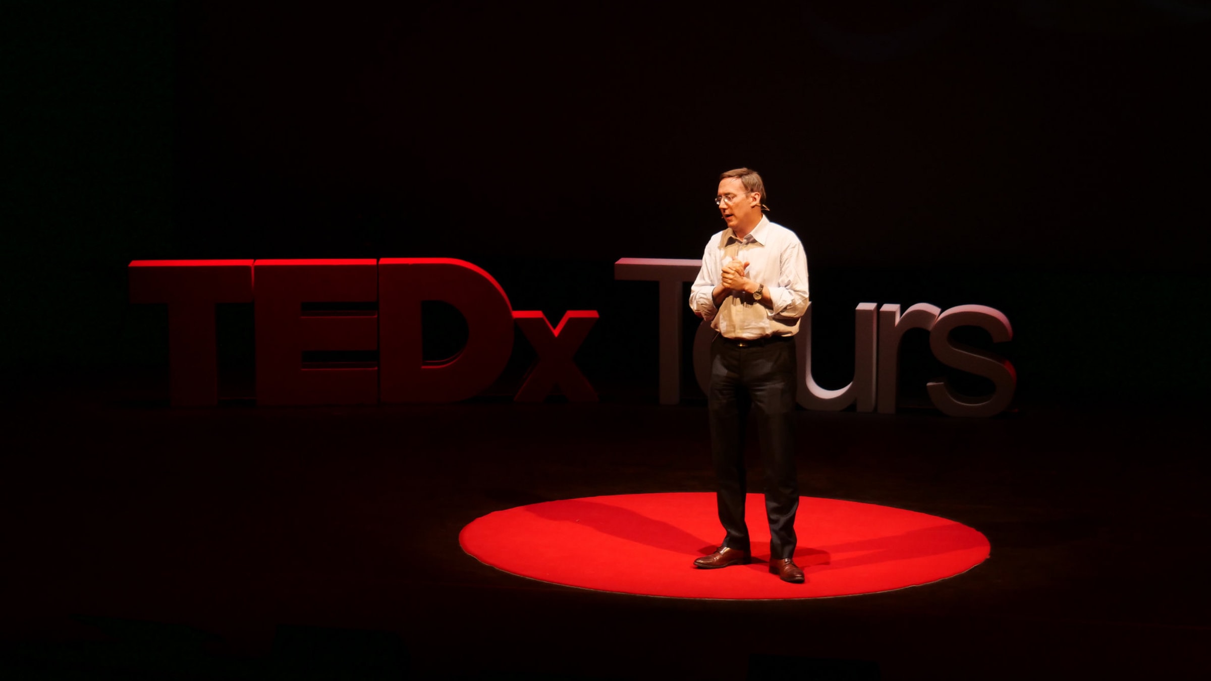 Gaël Giraud, lors de TEDx Tours 2018